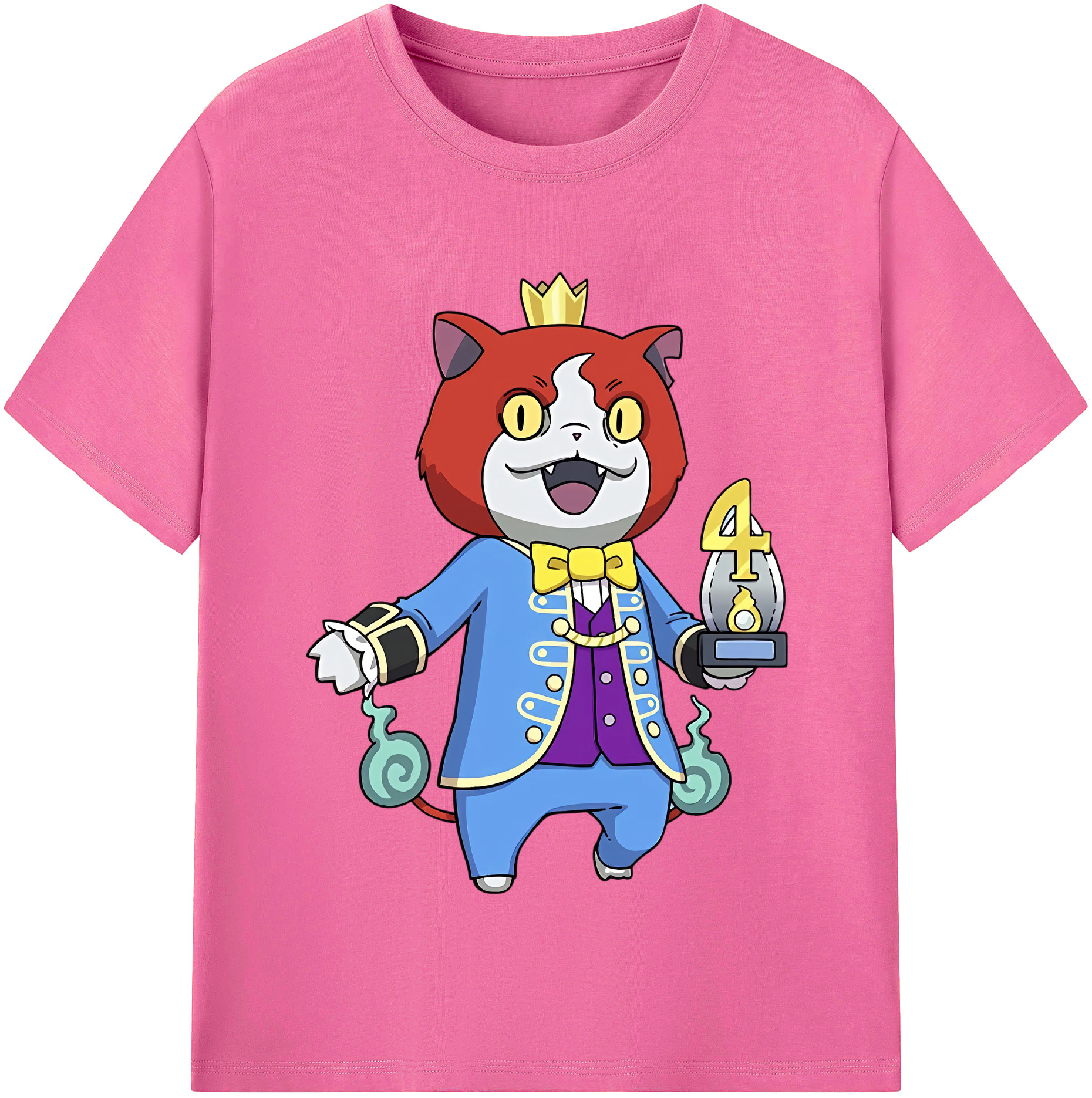（画像用） 妖怪ウォッチ Yo-kai Watch レディースカジュアルプリントTシャツ（綿100％）